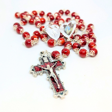 Cargar imagen en el visor de la galería, Our Lady Heart Red Rosary
