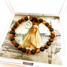 Cargar imagen en el visor de la galería, Our Lady of Fatima Bracelet [Natural Stone]
