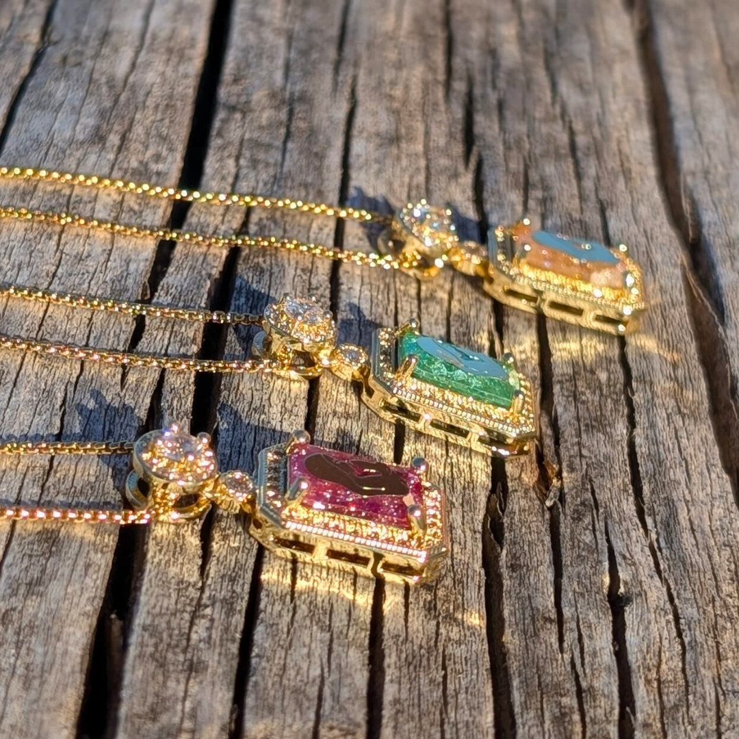 Our Lady of Fatima Color Necklace [Stainless Steel]