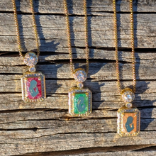 Load image into Gallery viewer, Our Lady of Fatima Color Necklace [Stainless Steel]
