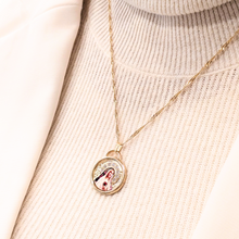 Load image into Gallery viewer, Our Lady of Fatima Necklace - Zirconia
