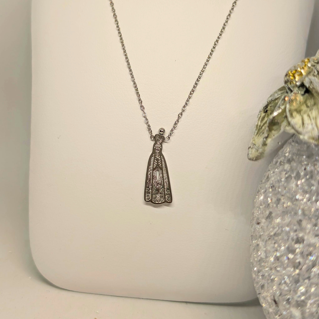 Our Lady of Fatima Necklace [Stainless Steel]