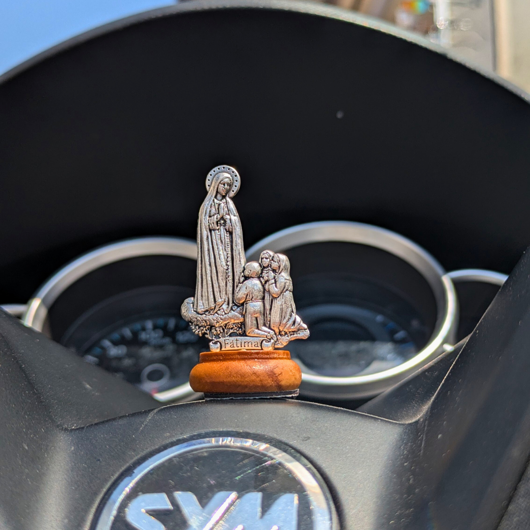 Our Lady of Fatima Vehicle Statue