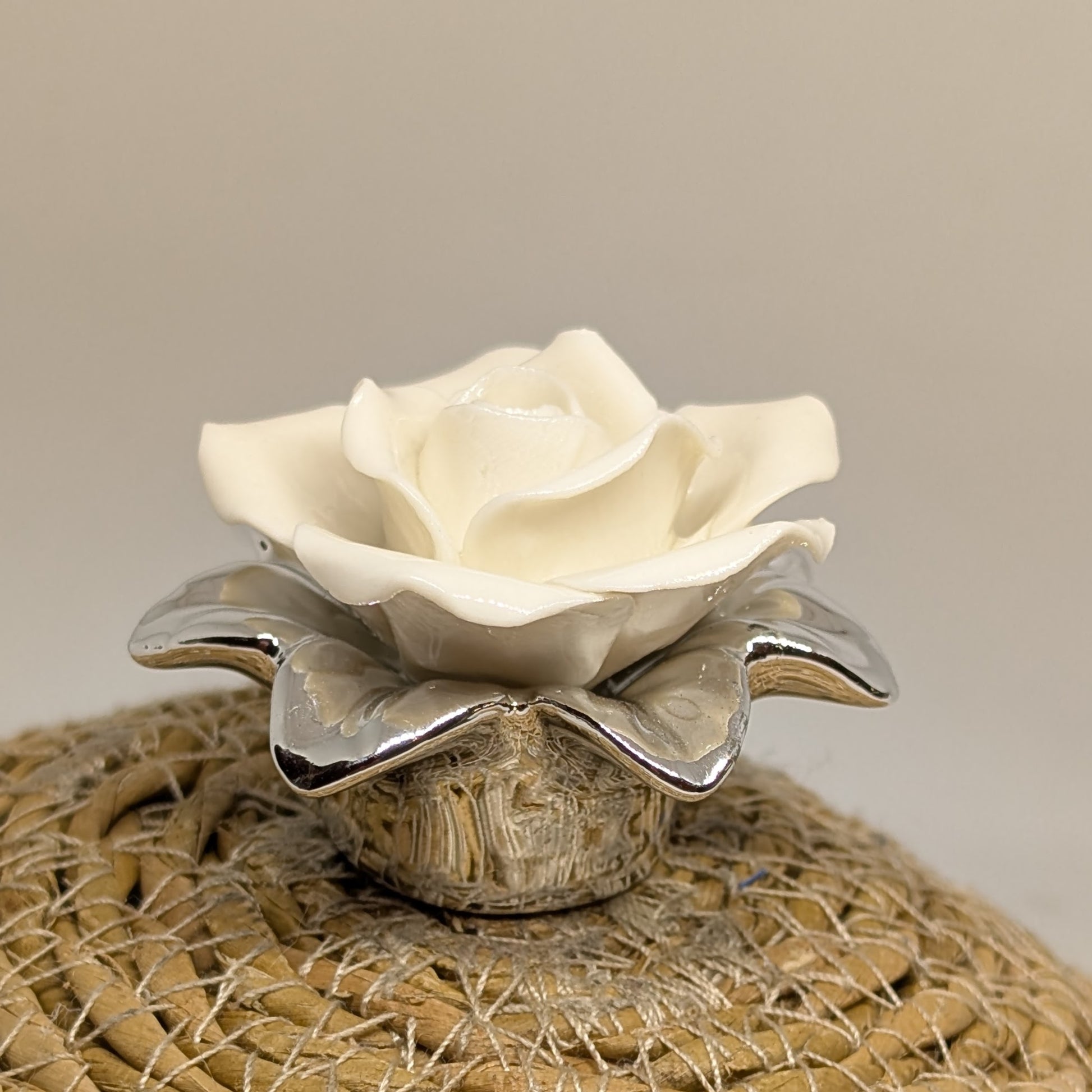 Our Lady of Fatima Rose air freshener [Sterling Silver]