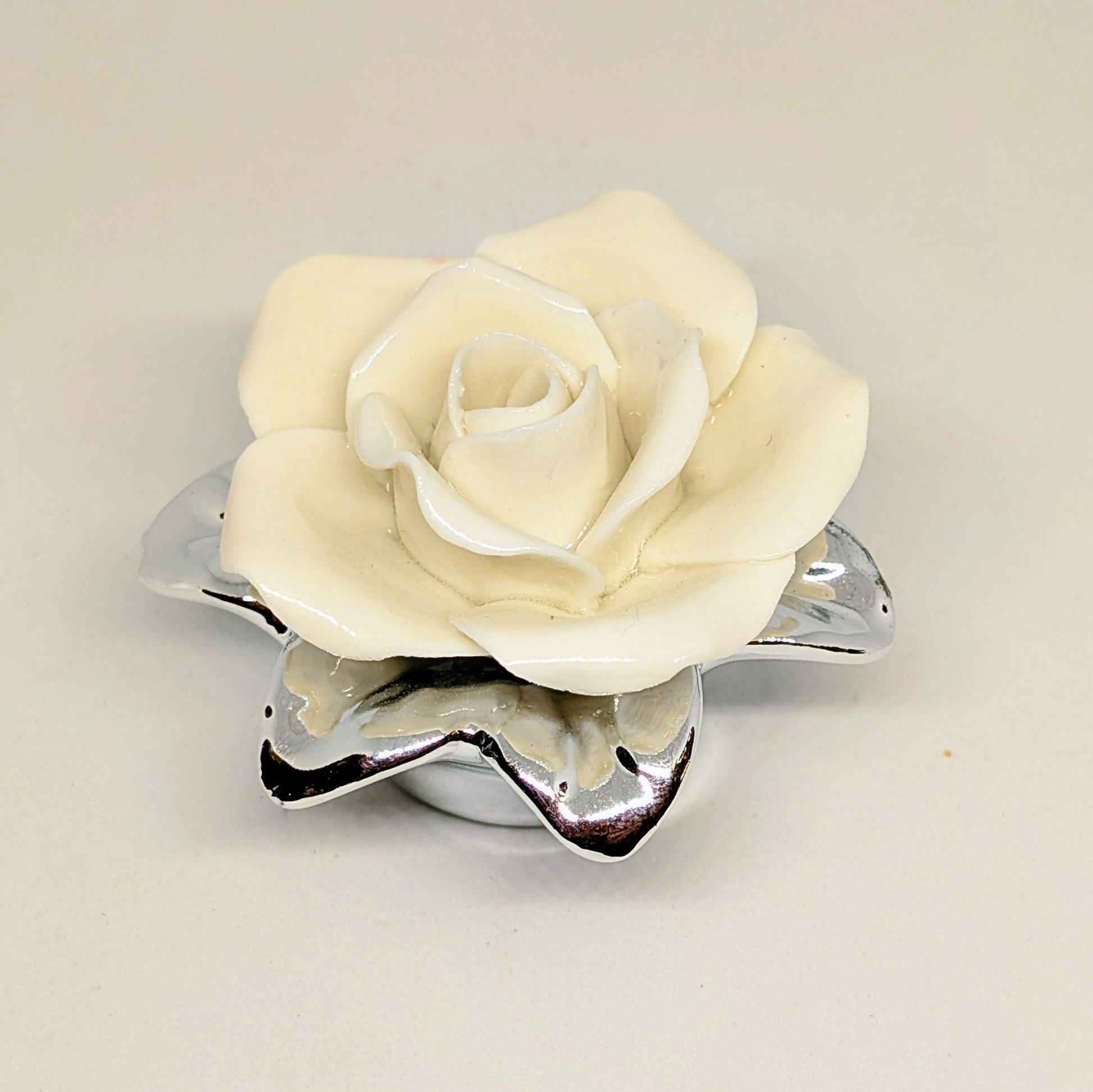 Our Lady of Fatima Rose air freshener [Sterling Silver]