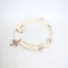 Load image into Gallery viewer, Pearl Rosary Bracelet
