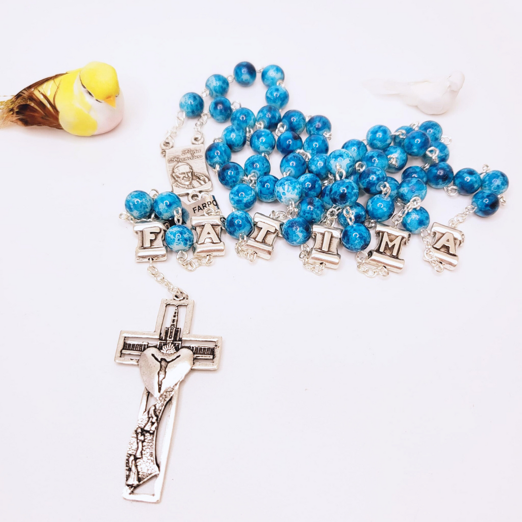 Pope Francis Blue Rosary