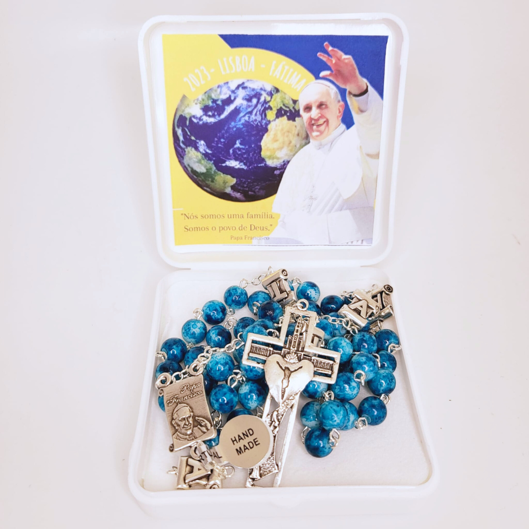 Pope Francis Blue Rosary