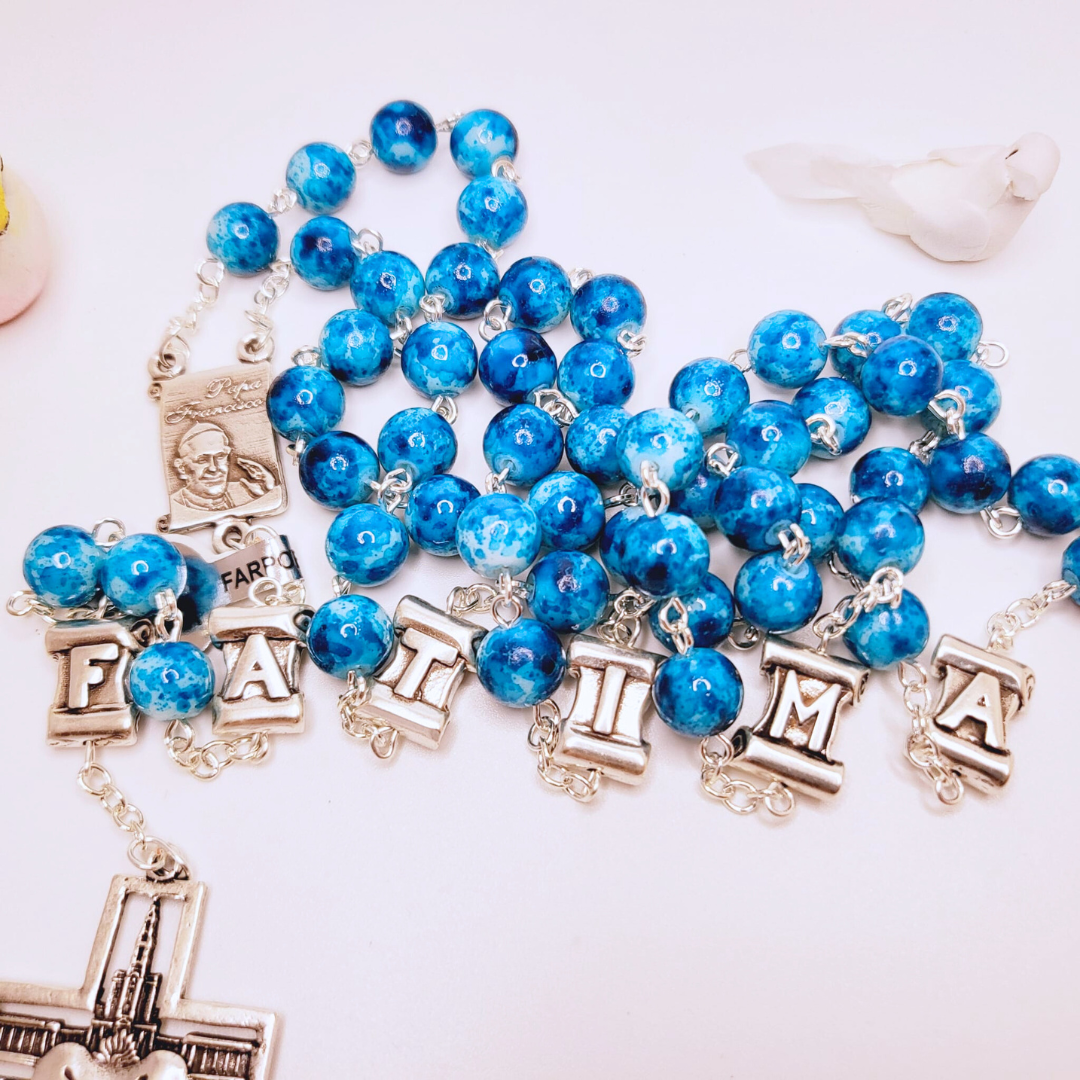 Pope Francis Blue Rosary