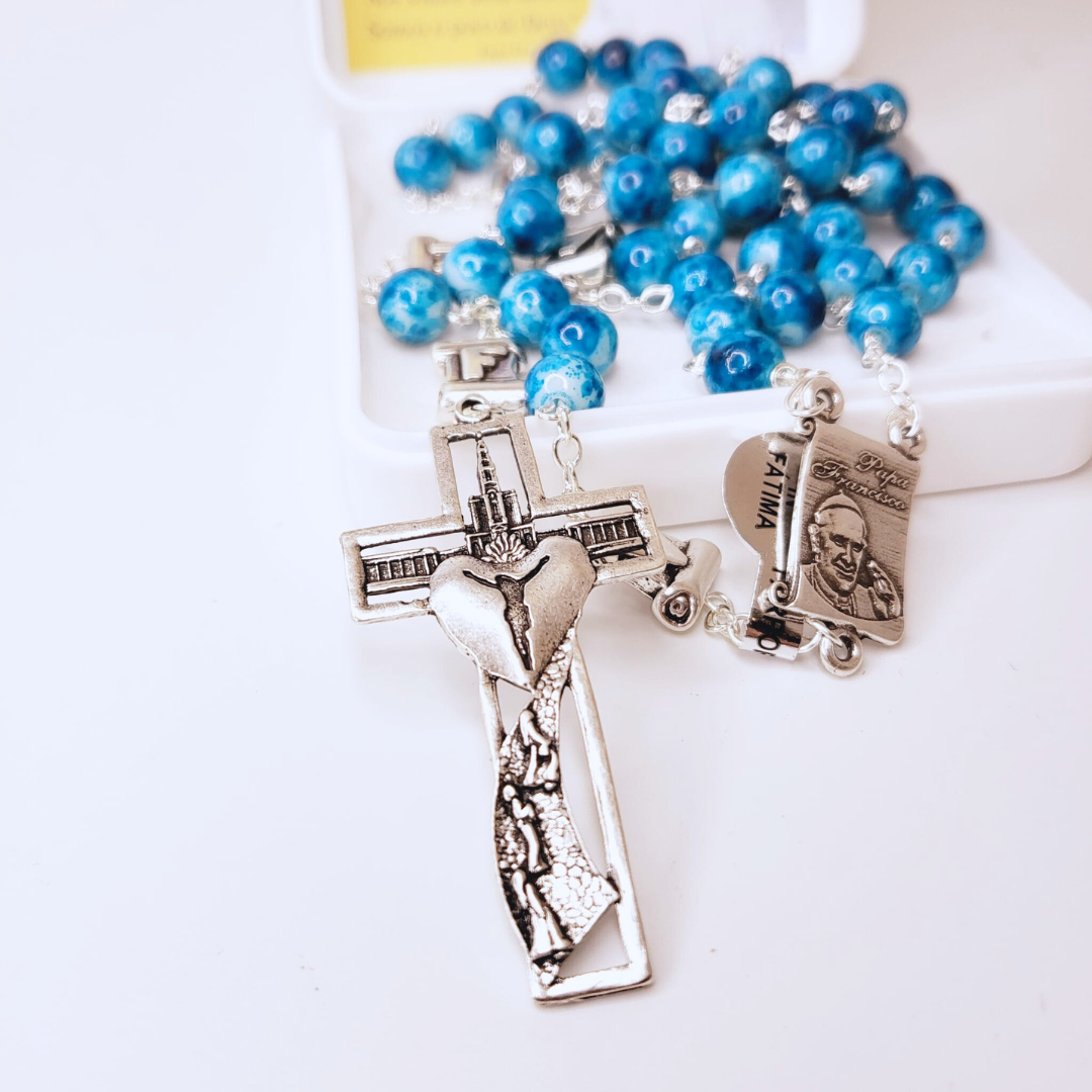 Pope Francis Blue Rosary