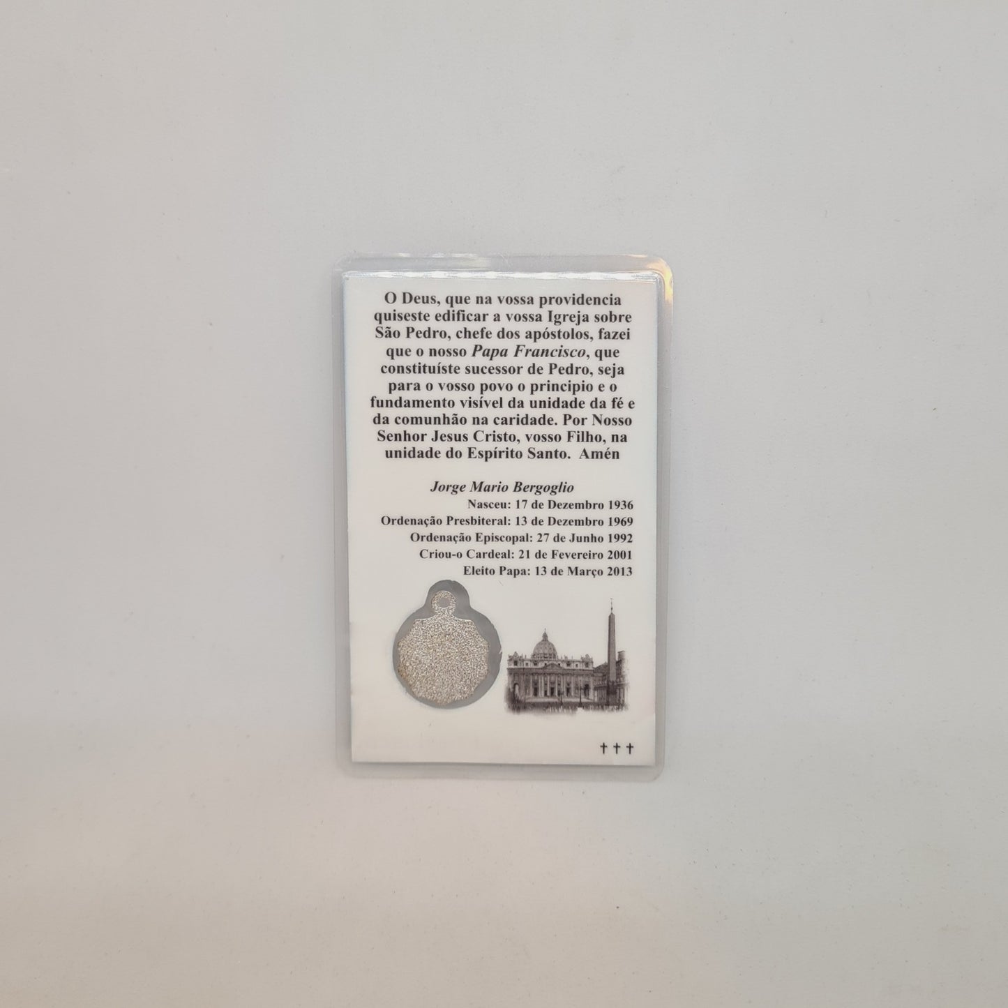 Tarjeta de Oración - Papa Francisco