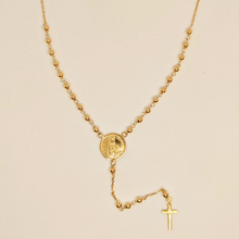 Load image into Gallery viewer, Rosary Necklace - Apparitions of Our Lady of Fatima - 19.2Kt Gold
