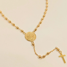 Load image into Gallery viewer, Rosary Necklace - Apparitions of Our Lady of Fatima - 19.2Kt Gold
