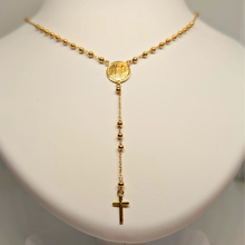 Load image into Gallery viewer, Rosary Necklace - Apparitions of Our Lady of Fatima - 19.2Kt Gold
