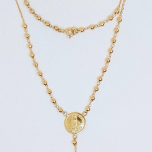 Load image into Gallery viewer, Rosary Necklace - Apparitions of Our Lady of Fatima - 19.2Kt Gold
