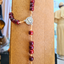 Cargar imagen en el visor de la galería, Saint Benedict Wood Decade Rosary
