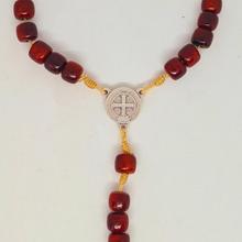 Cargar imagen en el visor de la galería, Saint Benedict Wood Decade Rosary
