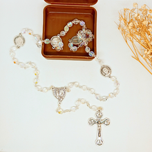 Load image into Gallery viewer, Saint Francisco and Saint Jacinta Crystal Rosary
