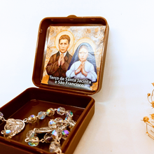 Load image into Gallery viewer, Saint Francisco and Saint Jacinta Crystal Rosary
