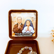 Cargar imagen en el visor de la galería, Saint Francisco and Saint Jacinta Crystal Rosary
