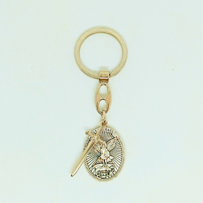 Saint Michael - Metal keychain