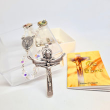 Load image into Gallery viewer, Stations of the Cross Crystal Rosary [NEW]
