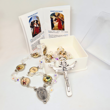 Load image into Gallery viewer, Stations of the Cross Crystal Rosary [NEW]
