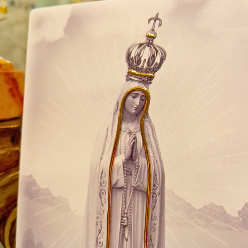 Wood Plaque Our Lady of Fatima [Traditional]