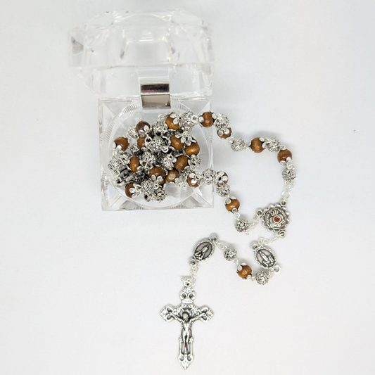 Wood Rosary - Medals of Fatima