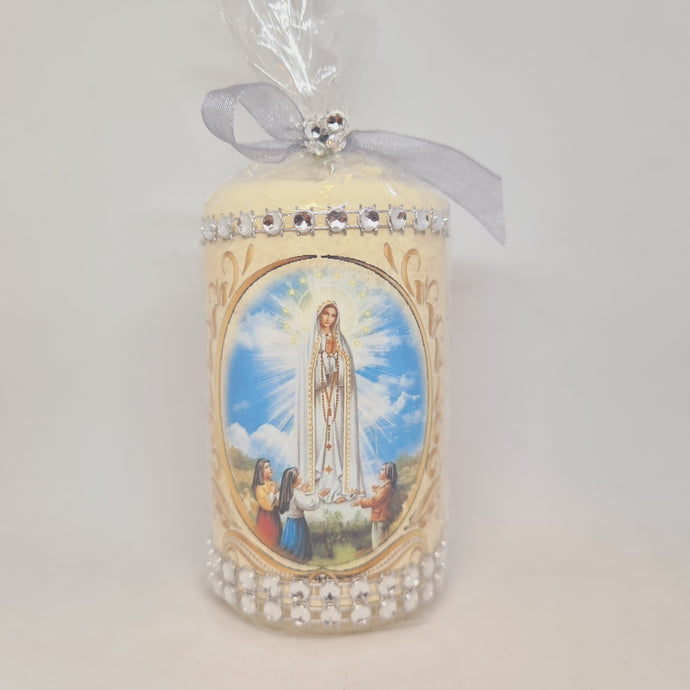 Vela Aparições de Nossa Senhora de Fátima 5,5''| 14 cm