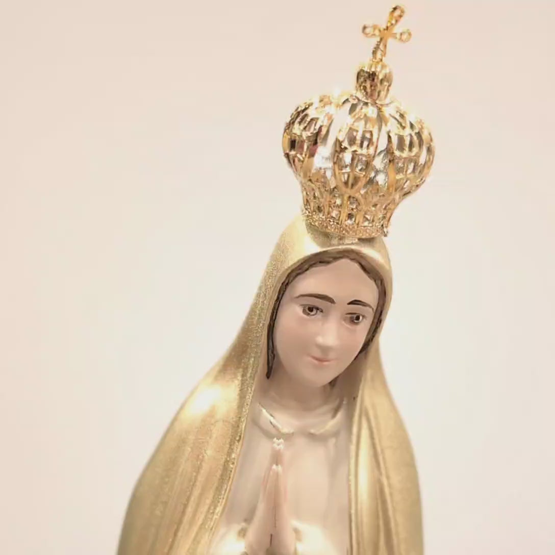 Nossa Senhora de Fátima - Edição Especial Dourada - 11.8'' | 30cm