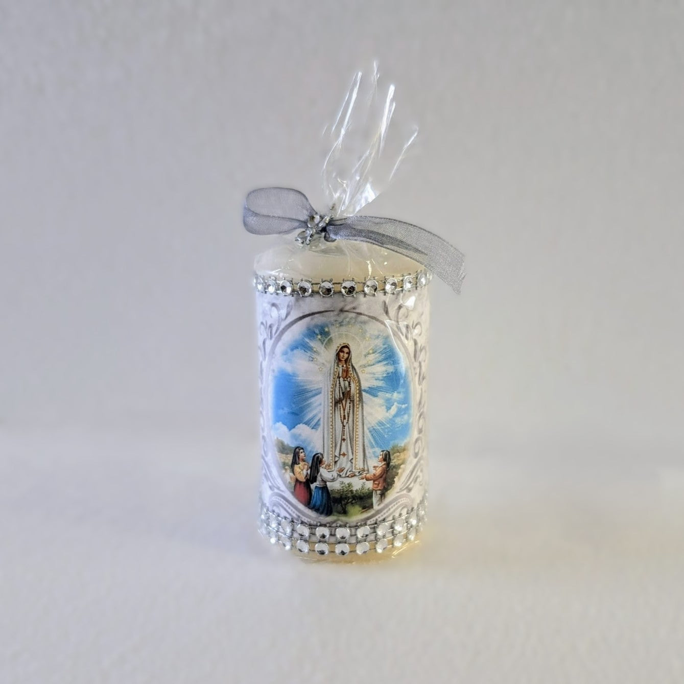 Vela Nuestra Señora de Fátima ( Plateada ) 7 cm | 2.8''