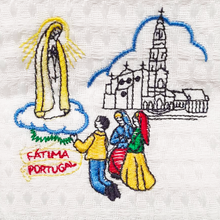Load image into Gallery viewer, Apparitions of Our Lady of Fatima - Kitchen Cloth
