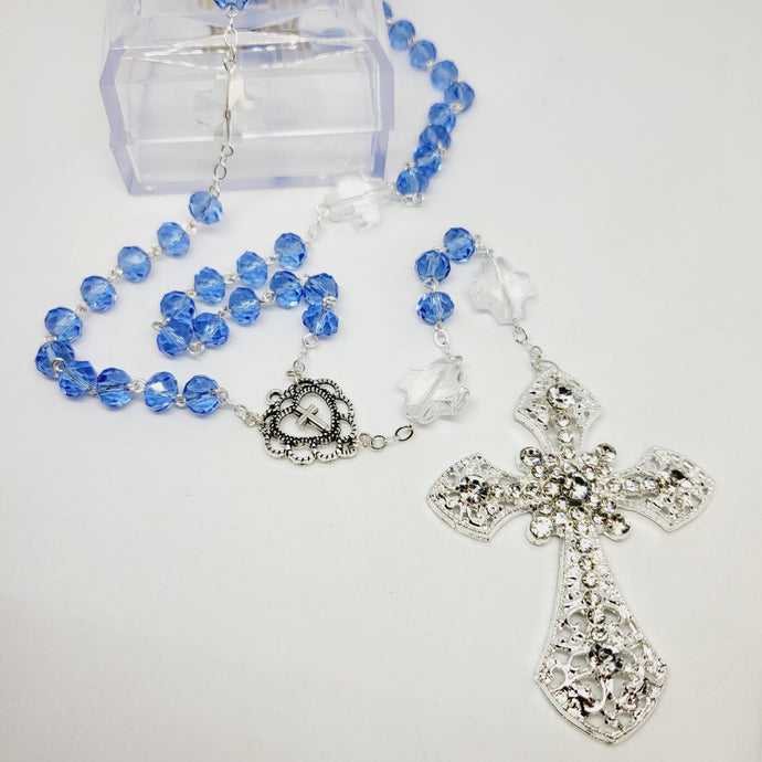 Blue Crystal Rosary - Special Edition