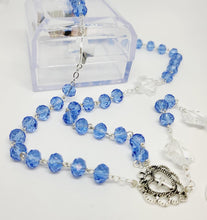 Load image into Gallery viewer, Blue Crystal Rosary - Special Edition
