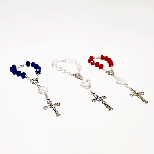 3 Crystal Decade Rosary Bracelets