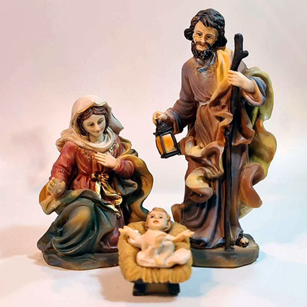 Classic Nativity Scene - 3 Pieces | 4.13'' | 10.5cm