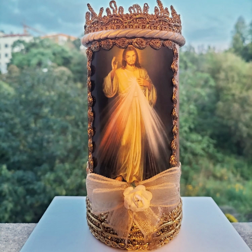 Divine Mercy Candle [4.3'' | 11cm]
