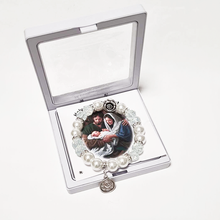 Cargar imagen en el visor de la galería, Holy Family Silver Blue Bracelet
