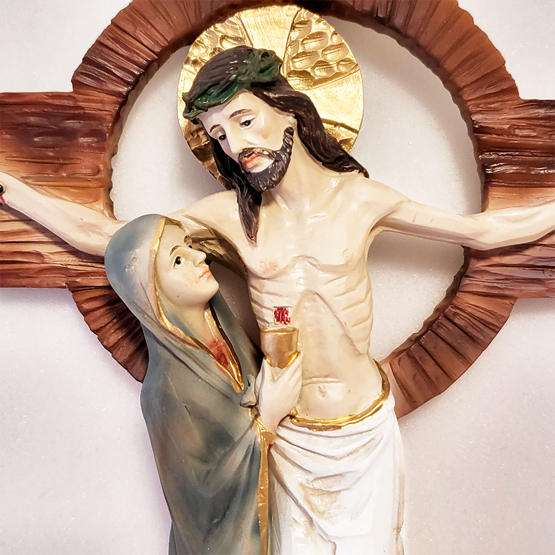 "And standing by the Cross of Jesus His Mother"