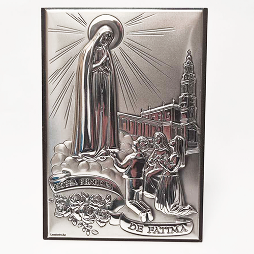 Our Lady of Fatima Plaque - 4.96 inch | 12,6cm