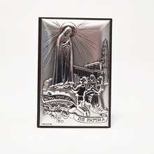 Load image into Gallery viewer, Our Lady of Fatima Silver Plaque - 3.54 inch | 9cm
