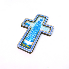 Load image into Gallery viewer, Our Lady of Fatima Cross Magnet
