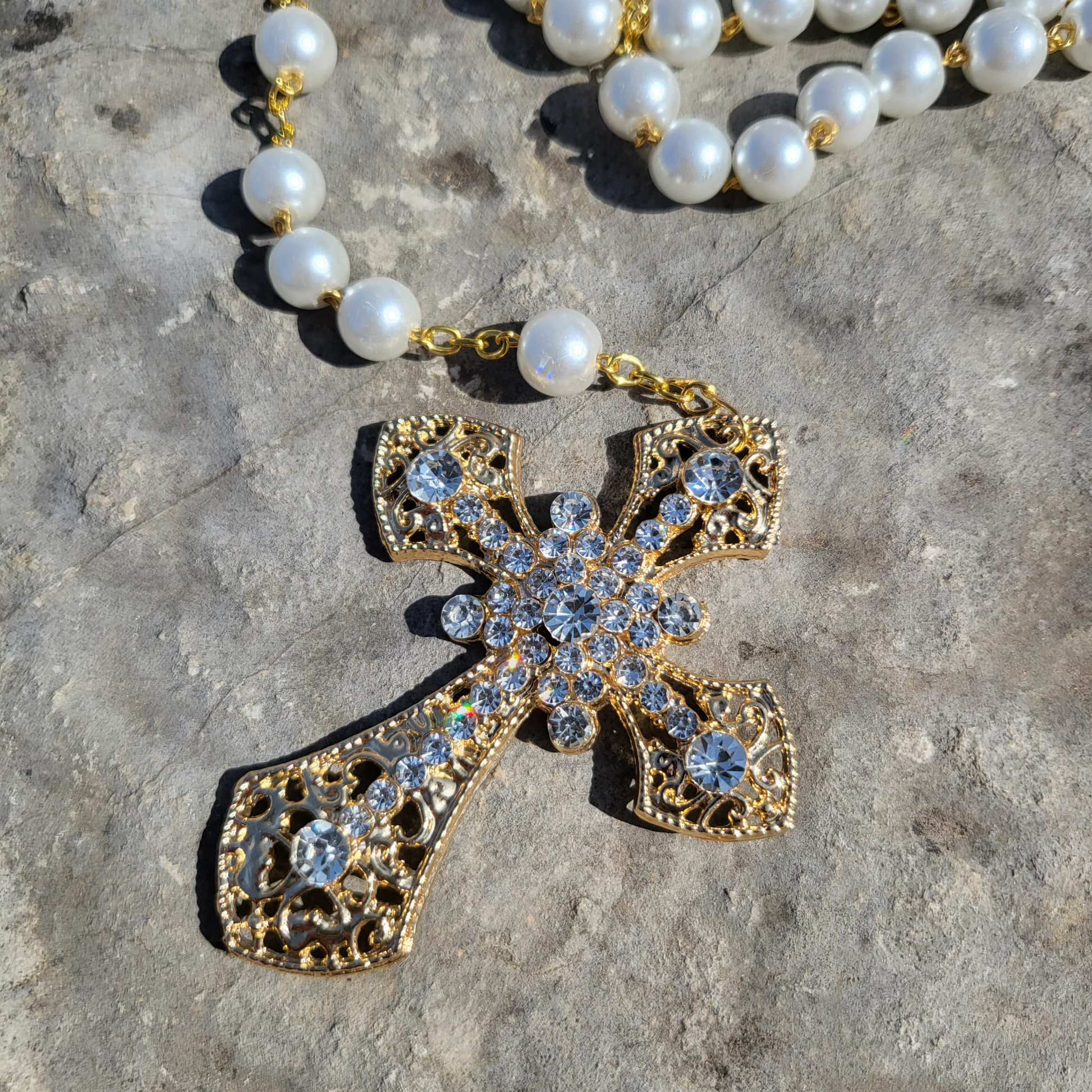 Pearl Glass Rosary