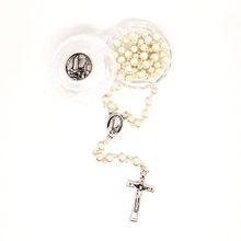 Load image into Gallery viewer, Pearl - Soil of Fatima Rosary
