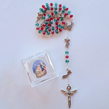 Load image into Gallery viewer, Christmas Rosary - Smaller Beads
