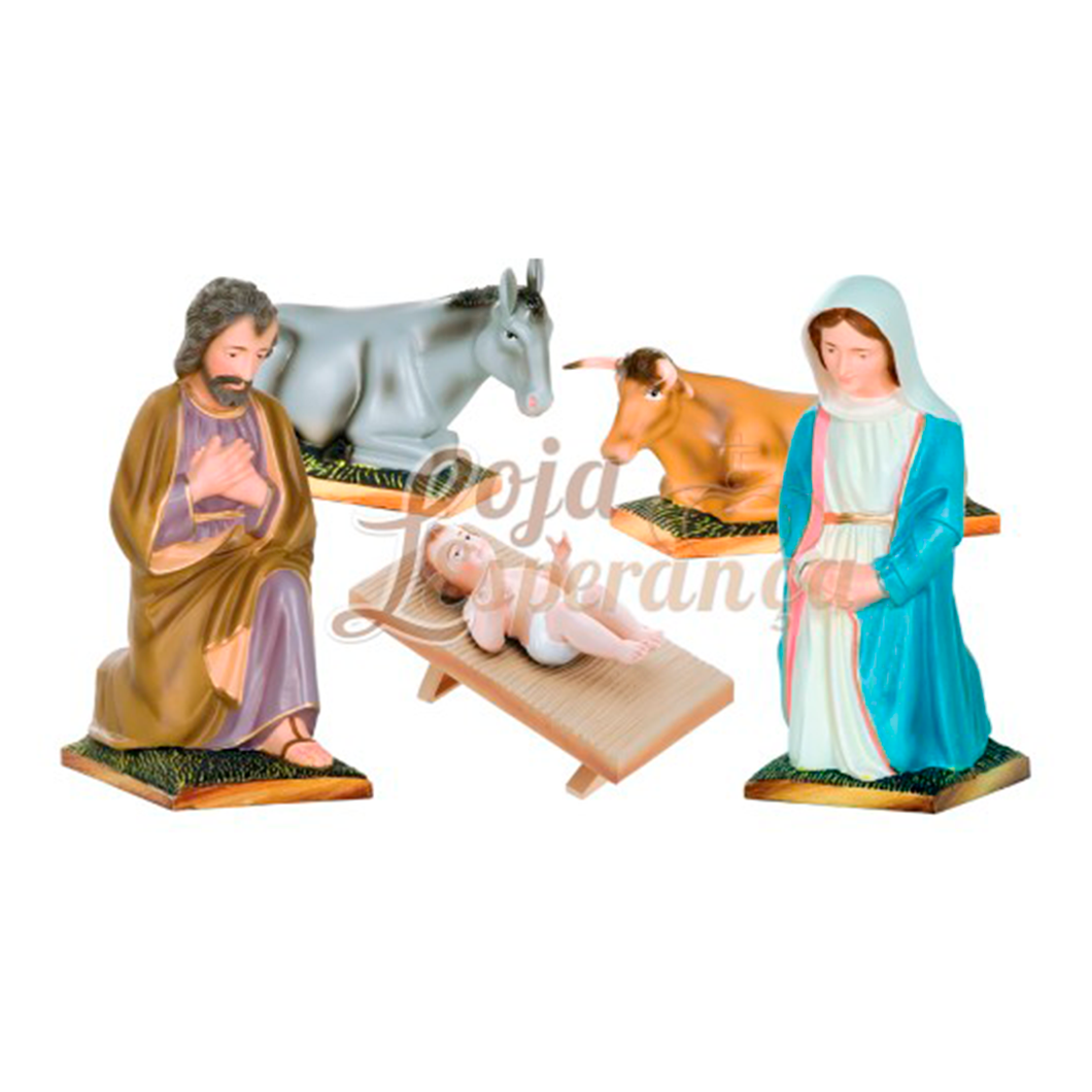 Traditional Nativity Scene - 5 Pieces