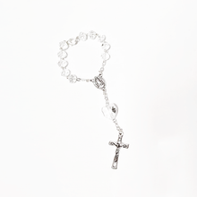 Load image into Gallery viewer, Translucent Crystal Decade Rosary Bracelet
