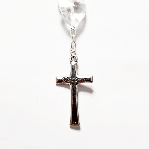 Translucent Crystal Decade Rosary Bracelet