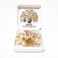 Tree of Life - Pearl Golden Rosary